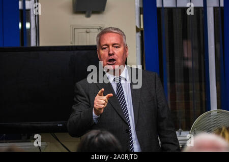 Président du Parti du Travail s'adressant à Midlands de l'est parti du travail Banque D'Images