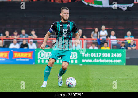 Bristol, Royaume-Uni. Sep 21, 2019. Matt Grimes de Swansea City en action contre la ville de Bristol. Match de championnat Skybet EFL, Bristol city v Swansea City à Ashton Gate à Bristol le samedi 21 septembre 2019. Cette image ne peut être utilisé qu'à des fins rédactionnelles. Usage éditorial uniquement, licence requise pour un usage commercial. Aucune utilisation de pari, de jeux ou d'un seul club/ligue/dvd publications. pic de Lewis Mitchell//Andrew Orchard la photographie de sport/Alamy live news Crédit : Andrew Orchard la photographie de sport/Alamy Live News Banque D'Images