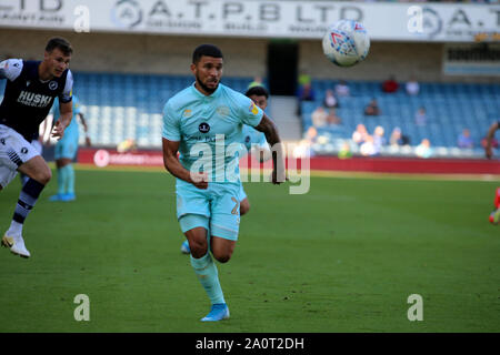 Londres, Royaume-Uni. Sep 21, 2019. Nahki Wells avant de Queens Park Rangers pendant le match de championnat EFL Sky Bet entre Millwall et Queens Park Rangers à la Den, Londres, Angleterre le 21 septembre 2019. Smeeth photo de Tom. Usage éditorial uniquement, licence requise pour un usage commercial. Aucune utilisation de pari, de jeux ou d'un seul club/ligue/dvd publications. Credit : UK Sports Photos Ltd/Alamy Live News Banque D'Images