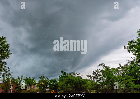 Les nuages de tempête plus Hufnagle Lewisburg, Pennsylvanie, Parc Banque D'Images