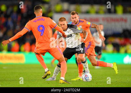 13 septembre 2019, Pride Park, Derby, England ; Sky Bet championnat de football, Derby County vs Cardiff City ; Martyn Waghorn (9) de Derby County Crédit : Jon Hobley/News Images images Ligue de football anglais sont soumis à licence DataCo Banque D'Images