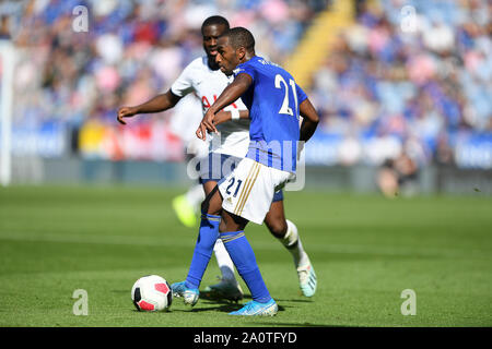 21 septembre 2019, King Power Stadium, Leicester, Angleterre ; football Premier League, Tottenham Hotspur vs Leicester City : Ricardo Pereira (21) de Leicester City Crédit : Jon Hobley/News Images images Ligue de football anglais sont soumis à licence DataCo Banque D'Images