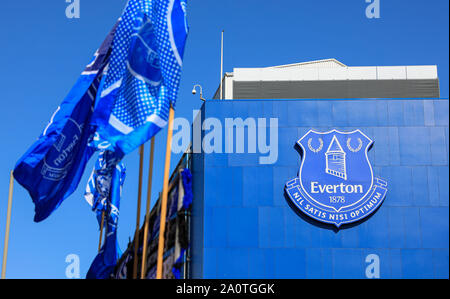 21 septembre 2019, Goodison Park, Liverpool, Angleterre ; football Premier League, Everton vs Sheffield United : Vue extérieure de Goodison Park Crédit : Conor Molloy/News Images images Ligue de football anglais sont soumis à licence DataCo Banque D'Images