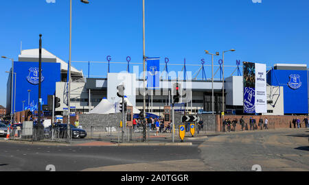 21 septembre 2019, Goodison Park, Liverpool, Angleterre ; football Premier League, Everton vs Sheffield United : Vue extérieure de Goodison Park Crédit : Conor Molloy/News Images images Ligue de football anglais sont soumis à licence DataCo Banque D'Images