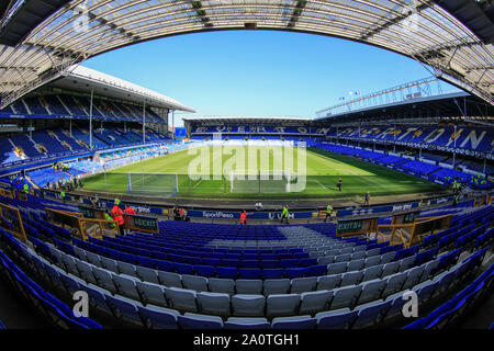 21 septembre 2019, Goodison Park, Liverpool, Angleterre ; football Premier League, Everton vs Sheffield United : vue intérieure de Goodison Park Crédit : Conor Molloy/News Images images Ligue de football anglais sont soumis à licence DataCo Banque D'Images