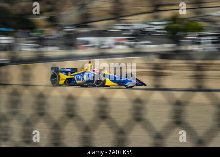 Salinas, Californie, USA. Sep 21, 2019. ALEXANDER ROSSI (27) de l'United States pratiques pour le Grand Prix de Firestone à Monterey Weathertech Raceway Laguna Seca à Salinas, en Californie. (Crédit Image : © Walter G Arce Sr meule Medi/ASP) Banque D'Images