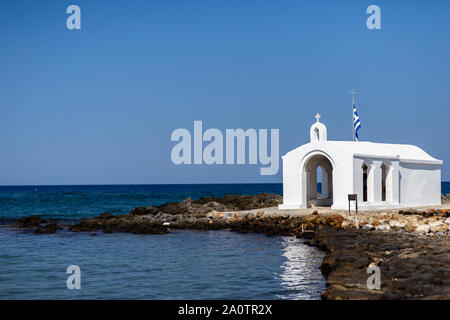 Agios Nikolaos (Saint Nicolas) église de village de Giorgoupoli, Crète, Grèce Banque D'Images