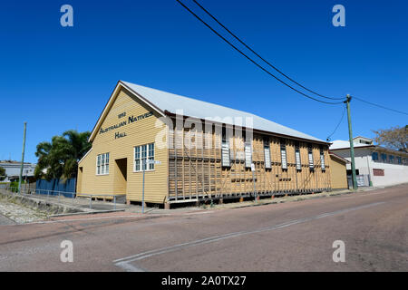 Les autochtones australiens historique Hall Building, construit en 1893, les Charters Towers, Queensland, Queensland, Australie Banque D'Images