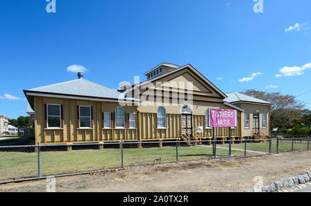 Galerie d'art dans un vieux bâtiment historique Australiana, Charters Towers, Queensland, Queensland, Australie Banque D'Images