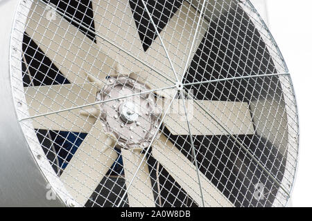 Gros plan du ventilateur), une partie de gros grain sécheur, Technologie et ingénierie concept Banque D'Images