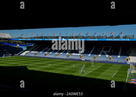 21 SEPTEMBRE 2019 , à Hillsborough, Sheffield, Angleterre ; Sky Bet Championship, Sheffield mercredi contre Fulham : Credit : Dean Williams/Images d'actualité, stade de Hillsborough général shot. La Ligue de Football anglaise images sont soumis à licence DataCo Banque D'Images