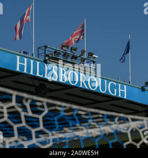 21 SEPTEMBRE 2019 , à Hillsborough, Sheffield, Angleterre ; Sky Bet Championship, Sheffield mercredi contre Fulham : Credit : Dean Williams/News Images,général Sheffield Wednesday shot. La Ligue de Football anglaise images sont soumis à licence DataCo Banque D'Images