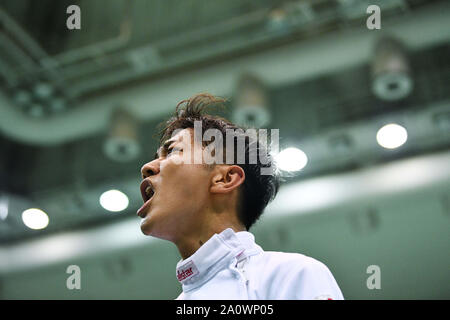 Gymnase du Parc Olympique Komazawa, Tokyo, Japon. Sep 21, 2019. Ryu Matsumoto, le 21 septembre 2019 - Escrime : Toutes le Japon d'Escrime l'épée masculine au gymnase du Parc Olympique Komazawa, Tokyo, Japon. Credit : MATSUO.K/AFLO SPORT/Alamy Live News Banque D'Images