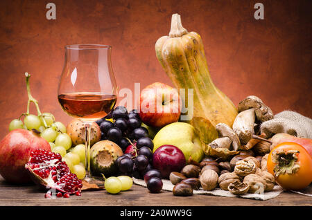 Still Life.fruits d'automne, les couleurs et les saveurs Banque D'Images