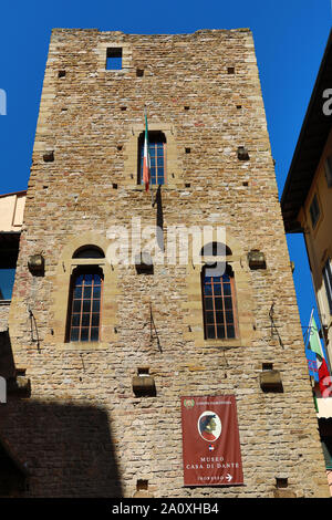 Musée Casa di Dante, Dante's House Museum, Florence, Italie Banque D'Images