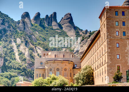 Monserrat, l'Espagne, l'image HDR Banque D'Images