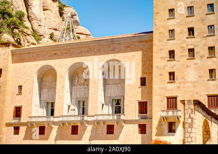 Monserrat, l'Espagne, l'image HDR Banque D'Images