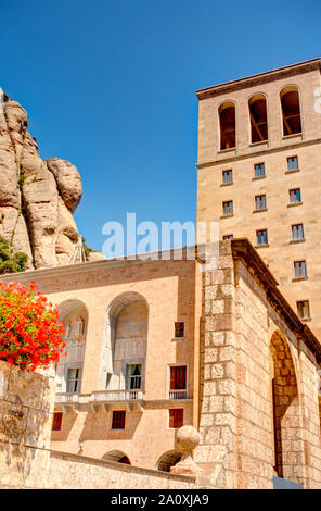 Monserrat, l'Espagne, l'image HDR Banque D'Images