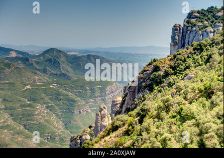 Monserrat, l'Espagne, l'image HDR Banque D'Images