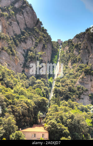 Monserrat, l'Espagne, l'image HDR Banque D'Images