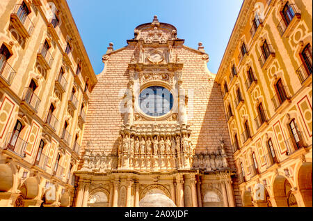 Monserrat, l'Espagne, l'image HDR Banque D'Images