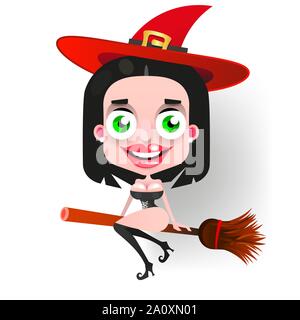 Halloween sorcière, Grand Design pour tout usage. Halloween Party Fun. Spooky Halloween Silhouette. Illustration de la conception. Illustration de Vecteur