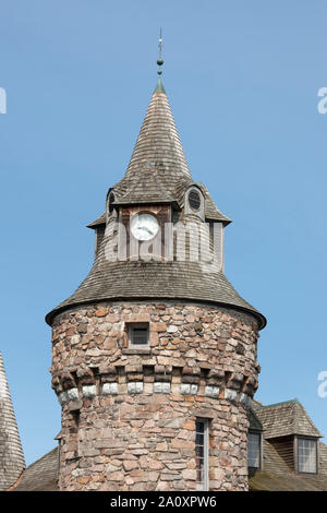 Tour de l'horloge, château Boldt, St Laurent Banque D'Images