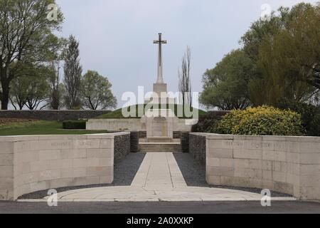 Messines Ridge cimetière britannique près de Ypres / Ieper Flandre Banque D'Images