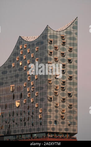 La construction d'Elbphilharmonie à Hambourg, Allemagne Banque D'Images