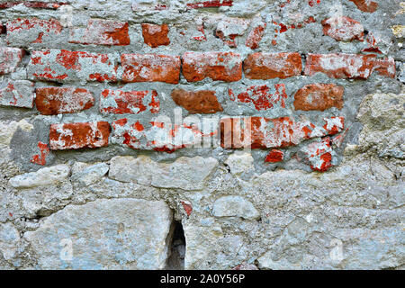 La texture du mur de la vieille ruine prêt pour votre conception Banque D'Images