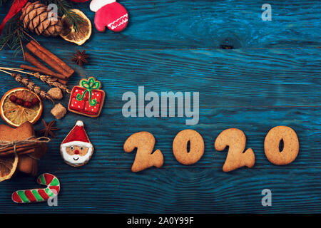Pour de nouvelles années 2020 Gingerbreads Banque D'Images