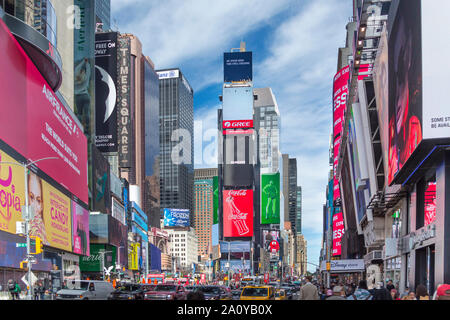 TIMES SQUARE MANHATTAN NEW YORK USA Banque D'Images