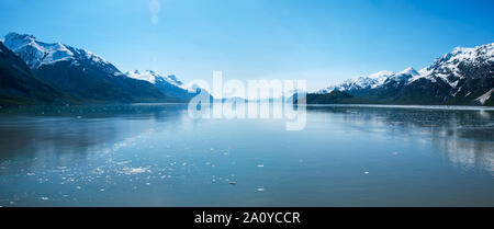 Vue panoramique de la magnifique Glacier Bay en Alaska, United States Banque D'Images