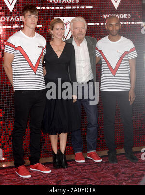 La photo doit être crédité ©Presse Alpha 078237 15/09/2019 Sir Richard Branson et sa fille Holly Branson à la Vierge Voyages et Gareth Pugh Collection Capsule uniforme fête de lancement au Royal Opera House de Londres. Banque D'Images