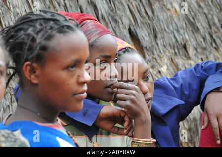 Jeunes d'Arba Minch Banque D'Images