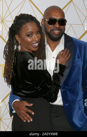 21 septembre 2019, West Hollywood, CA, USA : LOS ANGELES - SEP 21 : Shanola Hampton, Daren Ducs au Réveillon de fin d'Emmy Showtime au San Vicente Bungalows le 21 septembre 2019 à West Hollywood, CA (crédit Image : © Kay Blake/Zuma sur le fil) Banque D'Images