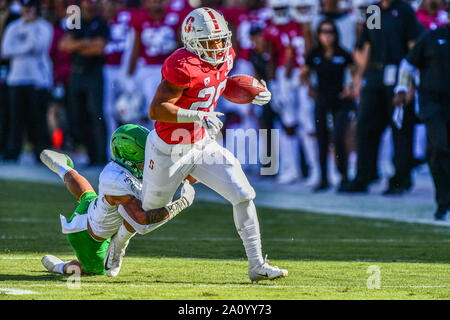 Stanford, Californie, USA. Sep 21, 2019. Au cours de la NCAA football match entre l'Oregon Ducks et le Stanford Cardinal à Stanford Stadium de Stanford, en Californie. Chris Brown/CSM/Alamy Live News Banque D'Images