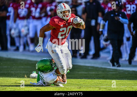 Stanford, Californie, USA. Sep 21, 2019. Au cours de la NCAA football match entre l'Oregon Ducks et le Stanford Cardinal à Stanford Stadium de Stanford, en Californie. Chris Brown/CSM/Alamy Live News Banque D'Images