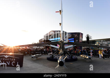 Teknofest 2019 technologies de l'armée de l'air militaire afficher dans l'aéroport Atatürk, Istanbul, Turquie. 21 septembre, 2019 Banque D'Images