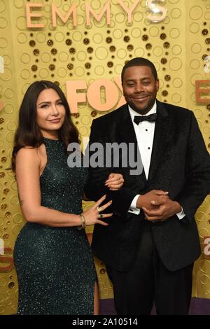 Los Angeles, CA. 22 Sep, 2019. Christina Thompson, Kenan Thompson aux arrivées pour 71e Primetime Emmy Awards - Arrivals 1, Microsoft Theatre, Los Angeles, CA Septembre 22, 2019. Credit : Priscilla Grant/Everett Collection/Alamy Live News Banque D'Images