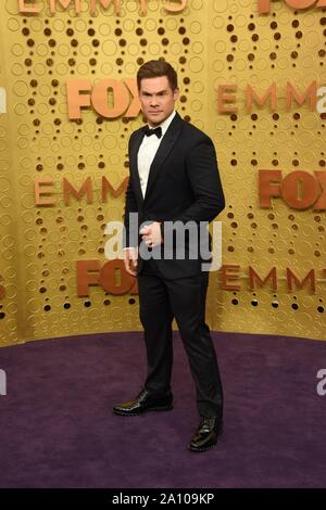 Adam Devine aux arrivées pour 71e Primetime Emmy Awards - Arrivals 3, Microsoft Theatre, Los Angeles, CA Septembre 22, 2019. Photo par : Priscilla Grant/Everett Collection Banque D'Images