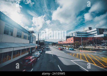 Wellington, Nouvelle-Zélande - Aug 23, 2019:Rue d'Adelaide Road Wellington, Nouvelle-Zélande Banque D'Images