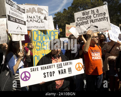 New York City, USA. 20 Septembre, 2019, le climat grève Banque D'Images