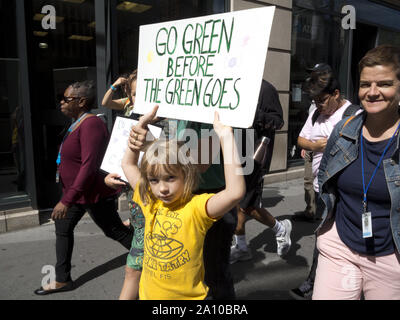 New York City, USA. 20 Septembre, 2019, le climat grève Banque D'Images