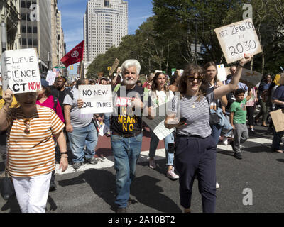 New York City, USA. 20 Septembre, 2019, le climat grève Banque D'Images