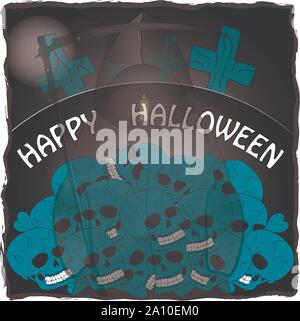 Happy Halloween Horror vector illustration Illustration de Vecteur