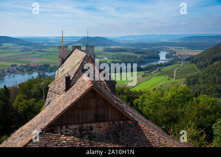 Belle à Stein am Rhein Le Rhin en Suisse Banque D'Images