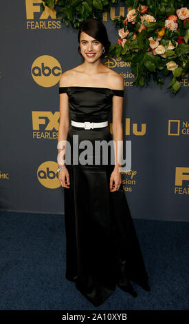 Los Angeles, Californie, USA. 22 Sep, 2019. LOS ANGELES, CA - le 22 septembre : Margaret Qualley arrive à la Walt Disney Television Emmy Party le 22 septembre 2019 à Los Angeles, Californie. Photo : CraSH/imageSPACE/MediaPunch MediaPunch Crédit : Inc/Alamy Live News Banque D'Images