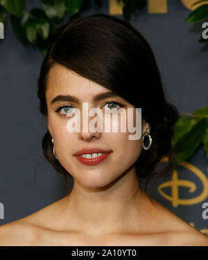 Los Angeles, Californie, USA. 22 Sep, 2019. LOS ANGELES, CA - le 22 septembre : Margaret Qualley arrive à la Walt Disney Television Emmy Party le 22 septembre 2019 à Los Angeles, Californie. Photo : CraSH/imageSPACE/MediaPunch MediaPunch Crédit : Inc/Alamy Live News Banque D'Images