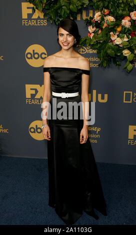 Los Angeles, Californie, USA. 22 Sep, 2019. LOS ANGELES, CA - le 22 septembre : Margaret Qualley arrive à la Walt Disney Television Emmy Party le 22 septembre 2019 à Los Angeles, Californie. Photo : CraSH/imageSPACE/MediaPunch MediaPunch Crédit : Inc/Alamy Live News Banque D'Images